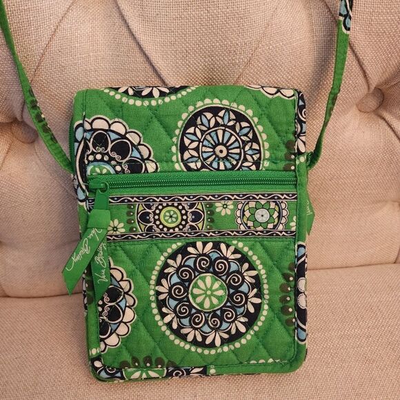 Vera Bradley Handbags - Vera Bradley Green and Blue Mini Cupcake Small Crossbody